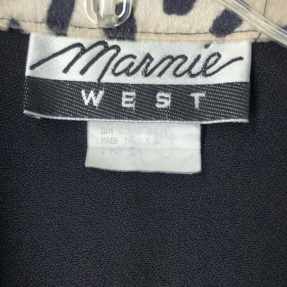 Marmie West vintage leopard print collar blouse - Picture 5 of 6